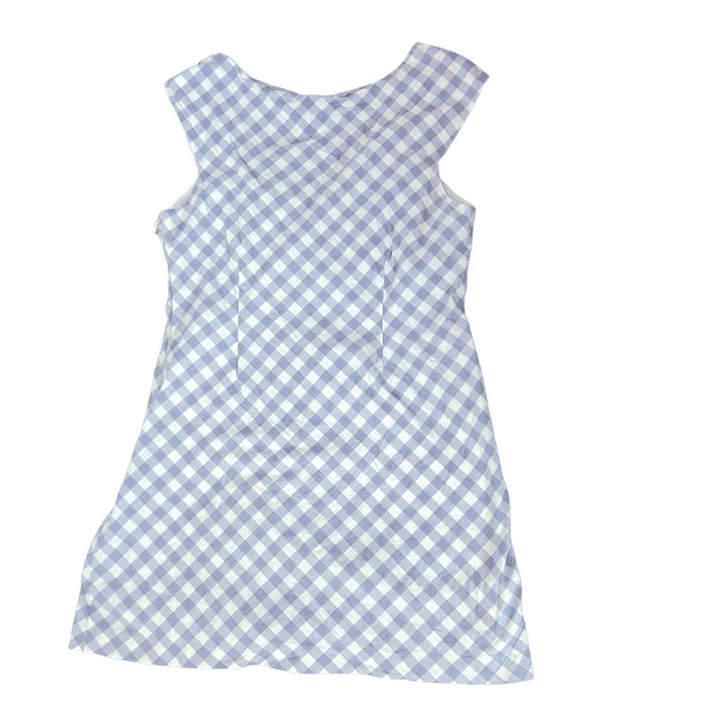 Saylor Hadleigh Lavender & White Gingham Mini Dress Preppy Cottagecore 90s Sz XL - Picture 7 of 15